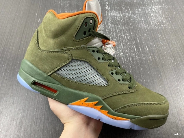 Bmlin Shoes DD0587-308 Air Jordan 5 Olive 0801